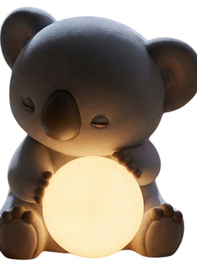 创意可爱考拉摆件儿童小夜灯卧室睡眠灯床头柜装饰新年礼物小学生