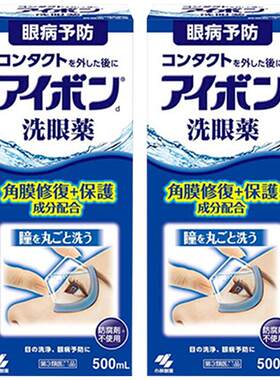 【自营】日本小林制药洗眼液眼药水代购进口缓解眼疲劳500ml *2