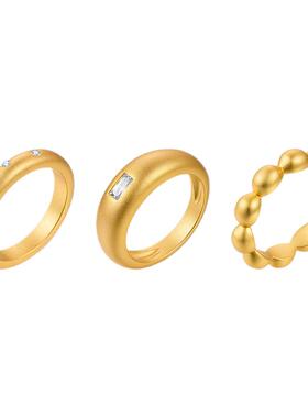 ZEGL泥鳅背戒指古法金复古指环