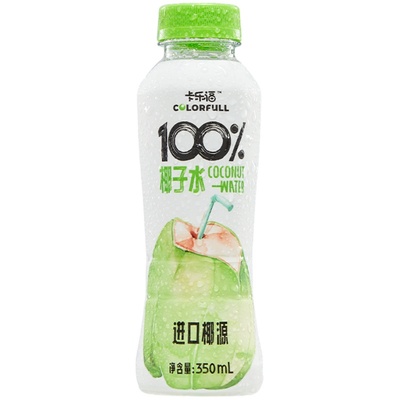 卡乐福0添加100%椰子水1L*2瓶装