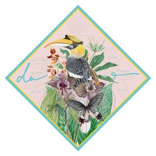 daparo yeung 达普罗日系森系少女蚕丝真丝方巾丝巾围巾文创礼物