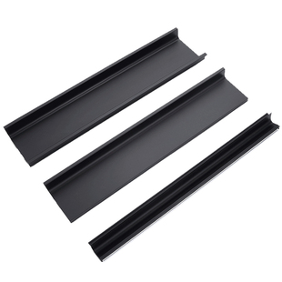 隐形铝合金橱柜免拉手型材铝材厨房L柜体U型槽嵌入式柜门拉手定制