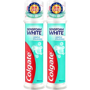 【孙颖莎推荐】高露洁原装进口牙膏密泡亮白按压直立式