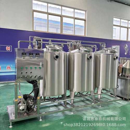乳饮品管道在线清洗机器全自动分体cip清洗系统热水酸碱罐清洗机