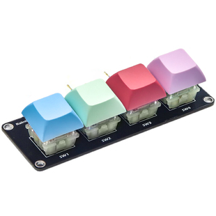 YwRobot适用于Arduino 4位Cherry机械键盘按键模块RGB青轴