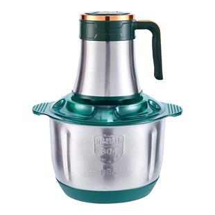 5L6叶刀绞肉机家用电动不锈钢大容量多功能全自动绞肉馅搅拌碎菜