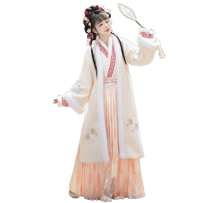 宋制汉服女冬季外套中国风古装