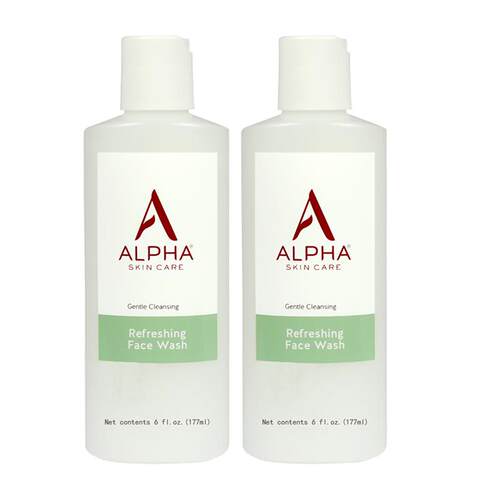 美国Alpha Hydrox阿尔法果酸洗面奶深层清洁角质洁面乳女洗卸2瓶