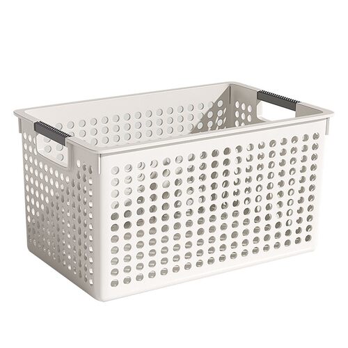 厨房收纳筐家用橱柜塑料储物盒杂物收纳置物框桌面零食玩具整理篮