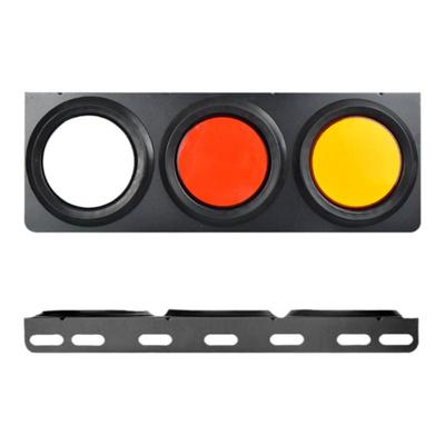 货车半挂车24V尾灯中集转向刹车倒车油罐车超亮防水通用圆形尾灯