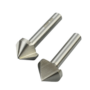 苏普supo高速钢三刃单刃倒角钻倒角器6-60mm90度圆孔去毛刺倒角刀