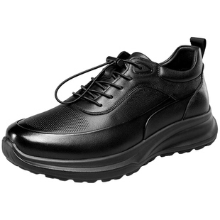 意尔康男鞋2025新款冬季加绒休闲二棉鞋真皮男士运动皮鞋男款软底