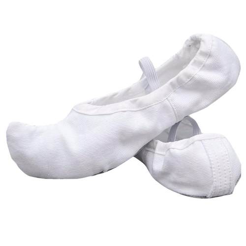 朝鲜舞鞋韩国传统勾勾鞋白色古典舞蹈鞋室内练功鞋儿童成人帆布