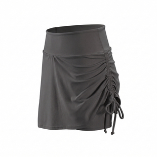 Aziztas假两件运动短裤女高腰收腹提臀瑜伽裤跑步训练三分健身裤