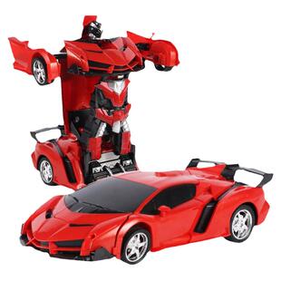 手势感应声光变形遥控汽车儿童充电赛车金刚机器人玩具男孩遥控车