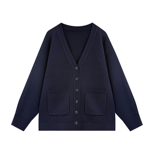 NILICO陈媚【风雅】澳大利亚羊毛经典落肩宽松外搭叠穿外套