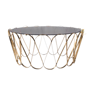 bocadolobo轻奢不锈钢茶几现代设计师别墅客厅家用简约玻璃咖啡桌