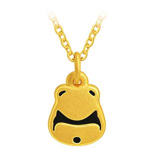 亚一黄金足金熊猫挂坠萌趣可爱3D立体萌宝熊猫潮趣时尚送礼百搭