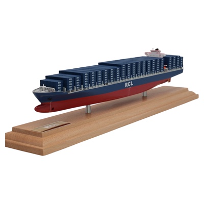 35cm宏海集装箱船模企业定制货柜船模定制海艺坊工厂