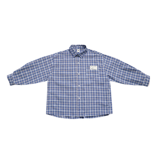 Q宝家童品1月新款 儿童格子衬衫男童春款百搭长袖衬衣时尚上衣潮