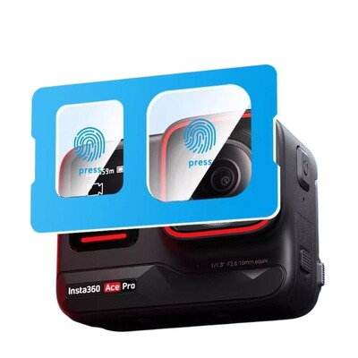 【全屏秒贴】适用影石Acepro2钢化膜运动相机保护膜insta360acepro2镜头屏幕贴膜AR增透膜硬防爆高清配件