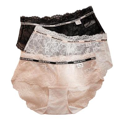 [7A抗菌]果壳内裤女2026新款春卡通印花蕾丝性感内裤抗菌纯棉裆