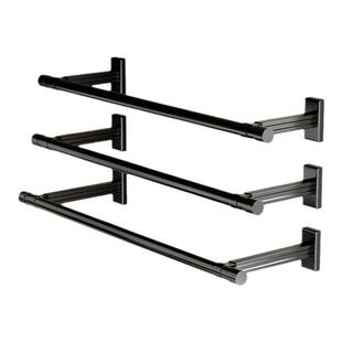 侧装晾衣架墙上打孔固定晾衣杆壁挂式阳台户外侧边晒衣侧面挂衣架