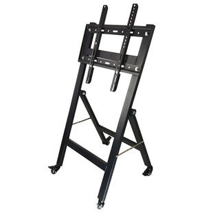 电视机落地支架折叠网红直播竖屏投屏挂架户外广告机移动会议教学