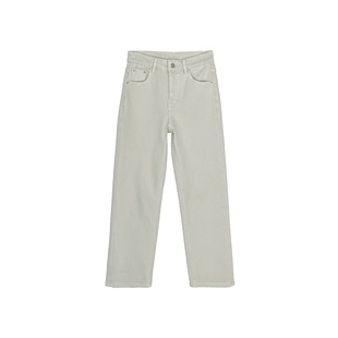 咖色美拉德!~加绒烟管牛仔裤女秋冬新款加厚弹力高腰九分直筒裤