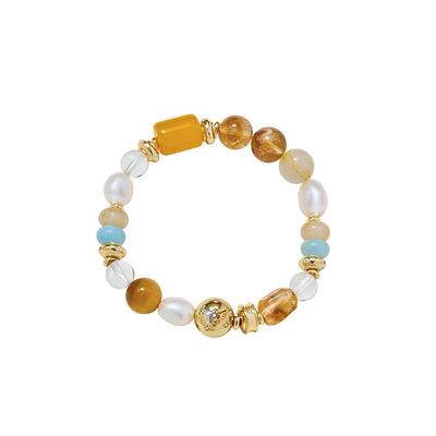 安铂洛利珍珠蜜蜡手串轻者气质