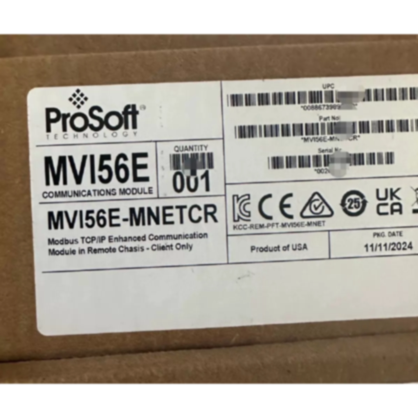 议价MVI56E-MNETCR Modbus TCP/IP多客户端增强通信模块 MVI56EMN