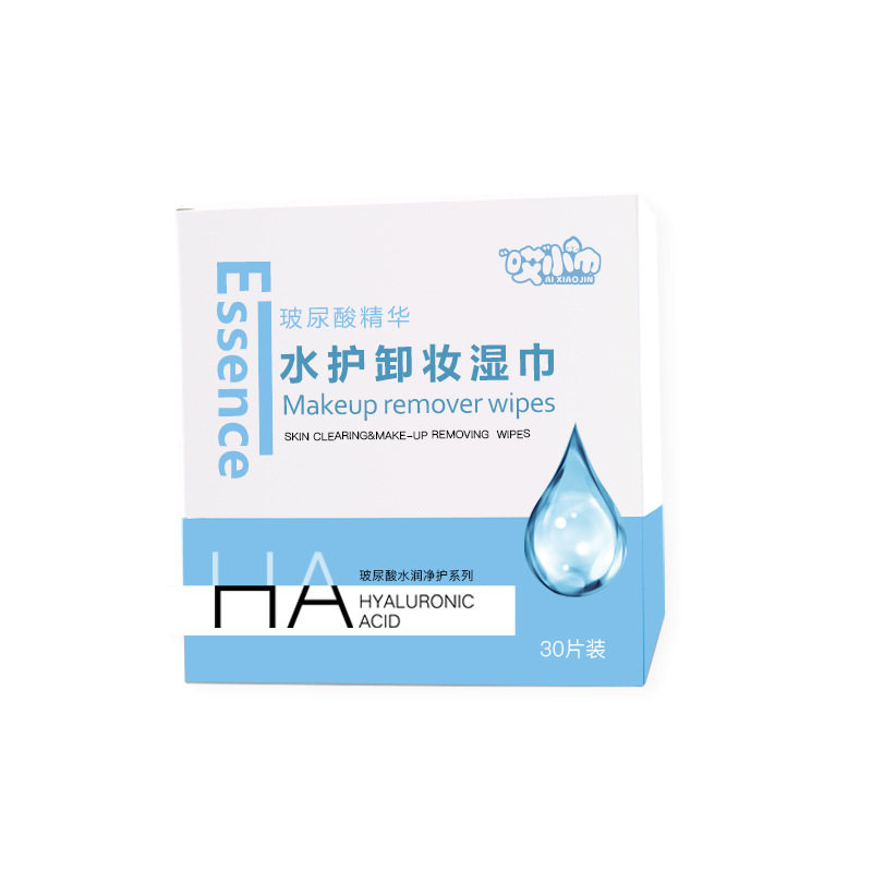 玻尿酸眼脸唇卸妆湿巾独立包装