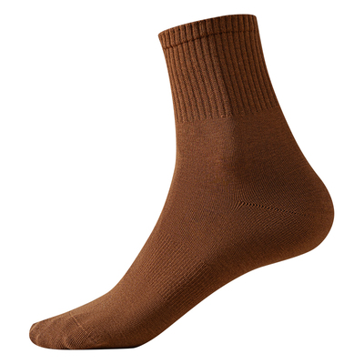 10A抗菌防臭纯棉纱线无骨中筒袜