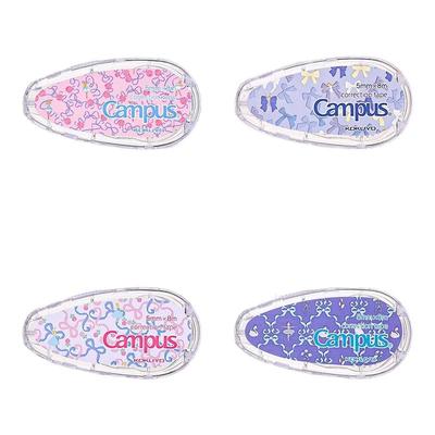 日本KOKUYO国誉加藤木系列芭蕾蝴蝶结新款Campus原纸色修正带女小学生初中生涂改带可换替芯大容量改正带