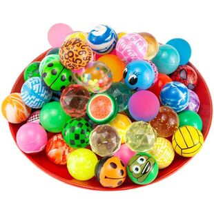 32号弹力球儿童无毒橡胶弹跳实心跳跳球弹弹球玩具大号小橡皮球类