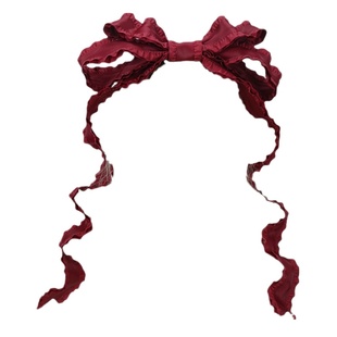 可凹造型酒红色复古蝴蝶结发夹发箍KC摇篮曲古董娃娃小物头饰日常