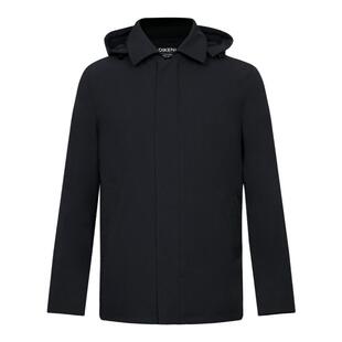 【科技功能×高效锁温】迪柯尼经典商政男士风衣款翻领连帽羽绒服