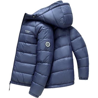 雪中飞情侣款连帽百搭轻薄羽绒服