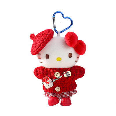 正版hellokitty新年款红色氛围感包包挂件包挂饰毛绒kt猫玩偶礼物