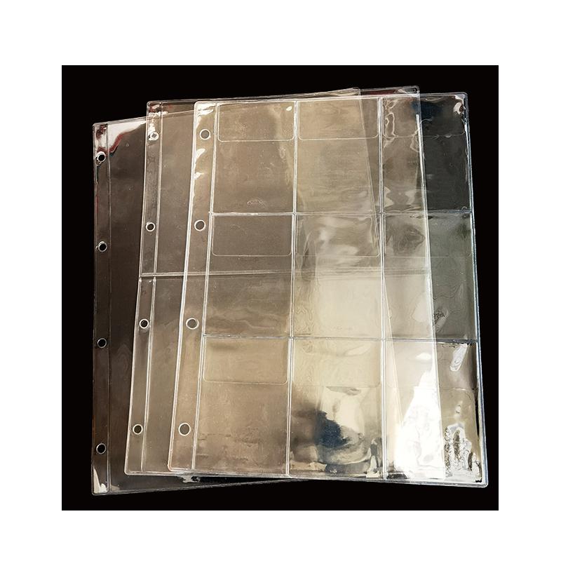 PVC活页文件袋加盖40cA4加厚多格收纳袋高透明展示会议资料样品袋