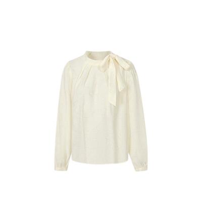 gcrues飘带蝴蝶结绑带小衫