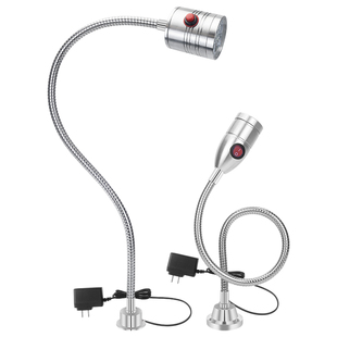 led机床工作灯24v强磁铁车床灯220V冲床铣床鹅颈磁吸座工业照明灯