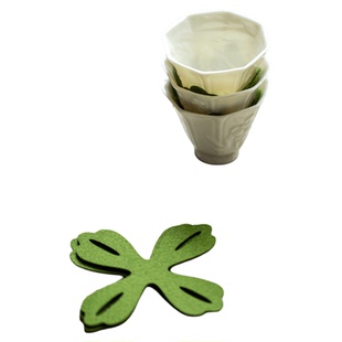 觅白品茗杯隔防磕碰垫子摞茶杯主人具防滑盖碗壶便携收纳毛毡配件