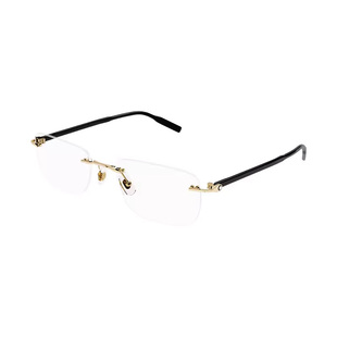 万宝龙Montblanc金属男女同款矩形无框近视光学眼镜框镜架MB0221O