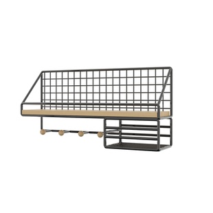 墙上置物架免打孔墙面收纳架子床头宿舍神器挂篮墙面隔板卧室好物