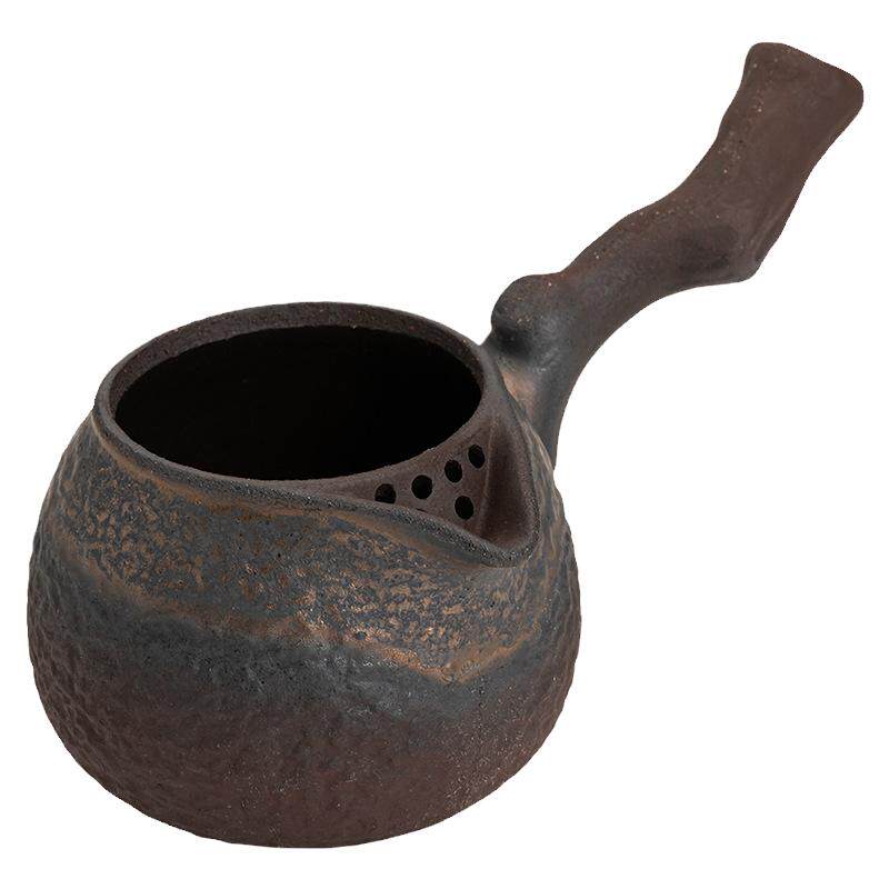 粗陶鏊金煮茶壶可电陶炉煮茶