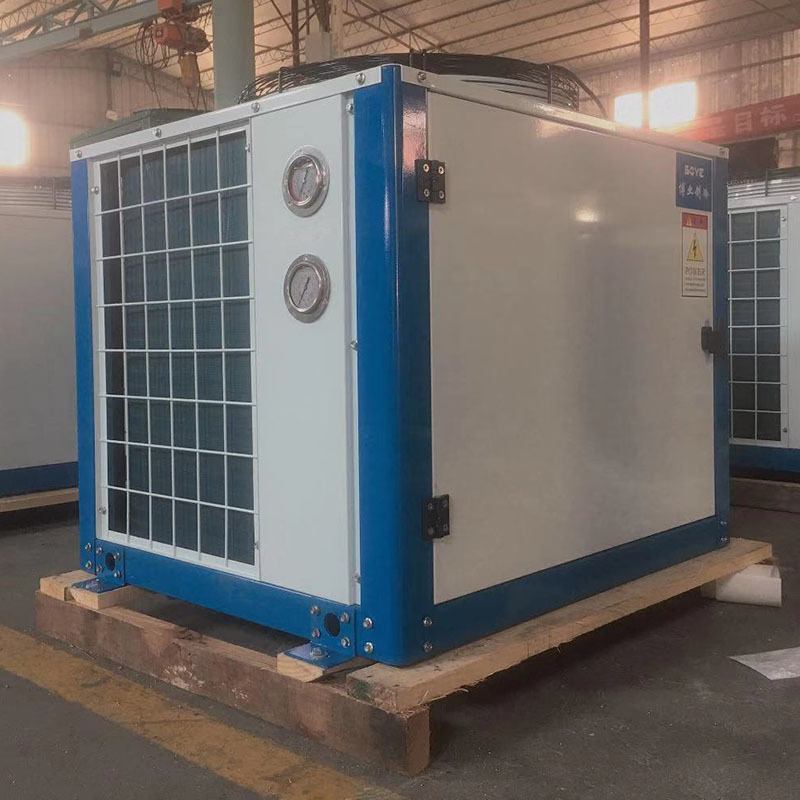 顶出风冷凝器 FNU型4HP箱式一体机组风冷冷凝器 蒸发器 面积45㎡