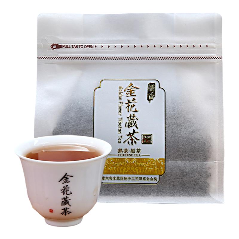 糯香奶香金花藏茶雅安藏茶四川雅安蒙顶山黑茶熟茶金花茶100g