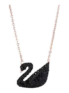 红色天鹅气质百搭项链锁骨链礼物