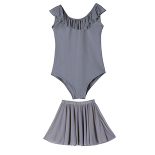 曼舞青鸟舞蹈服装儿童练功服背心纯棉芭蕾舞裙春夏考级形体服专业